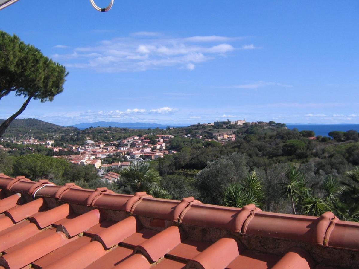 Studio-Appartment In Landhaus Mit Meerblick Porto Azzurro Eksteriør bilde